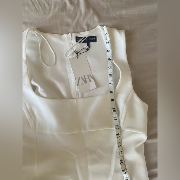 ZARA Squared Neck Mini Dress NWT Large - Picture 12 of 12